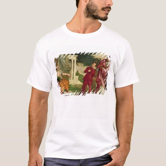 美徳と悪間の若者 Tシャツ (正面)