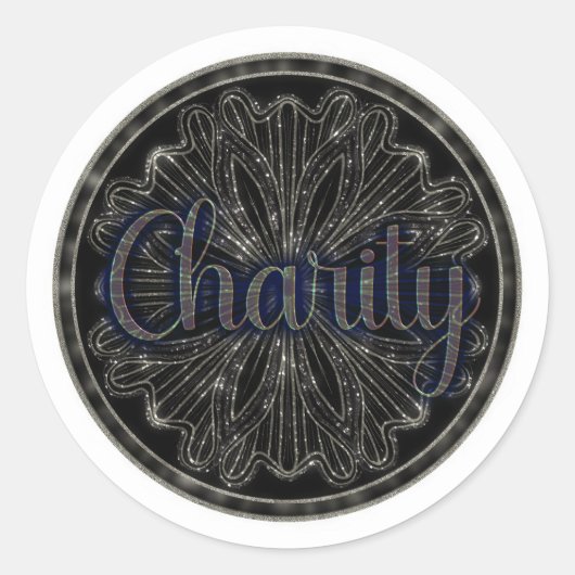 美徳チャリティー曼荼羅 ラウンドシール (正面)