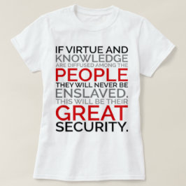 美徳及び知識のTシャツ Tシャツ