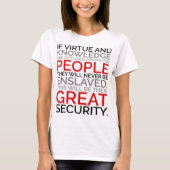 美徳及び知識のTシャツ Tシャツ (正面)