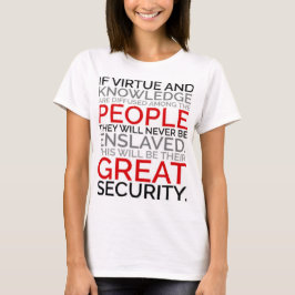 美徳及び知識のTシャツ Tシャツ