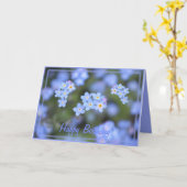 美忘れしい花の誕生日 カード (黄色い花)