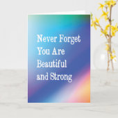 美忘れしく強い人は無い カード (黄色い花)