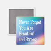 美忘れしく強い引用文 マグネット (正面/裏面)