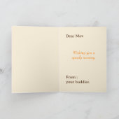 美意識が良く取得すぐにパーソナライズグリーティングカード シーズンカード (内部)