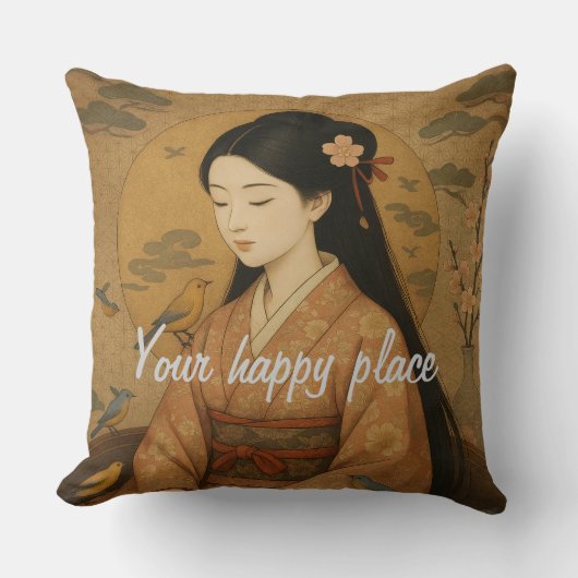 美意識カスタムミニマルな美容禅 クッション (正面)