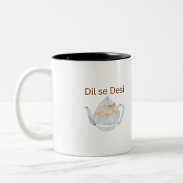 美意識高いDil Se Desi Chai愛好家用ツートンミラー ツートーンマグカップ