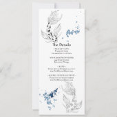 美日本のしいコイの結婚魚 招待状 (裏面)