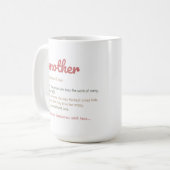 美母の日の包み コーヒーマグカップ (正面左)