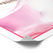 美爪サロンの料金表 ポスター (角)