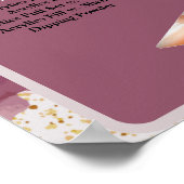 美爪サロン 料金表 メニュー 赤 紫 ポスター (角)