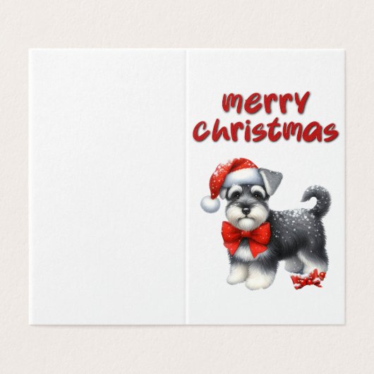 美犬クリスマスカード (外部フラット)