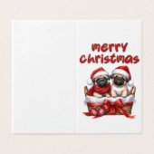 美犬クリスマスカード (外部フラット)