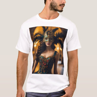 「美男子TシャツインスパイアWomen'sの『美男子マスク』 Tシャツ