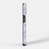 美的かわいいバイオレットバタフライ iPhoneケース (右側面)