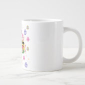 美的で可愛いイースターの卵のパターン ジャンボコーヒーマグカップ (右)