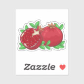 美的なザクロのアートワーク シール (シート)