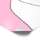 美的なピッグテールの女の子を見ない ポスター (コーナー)