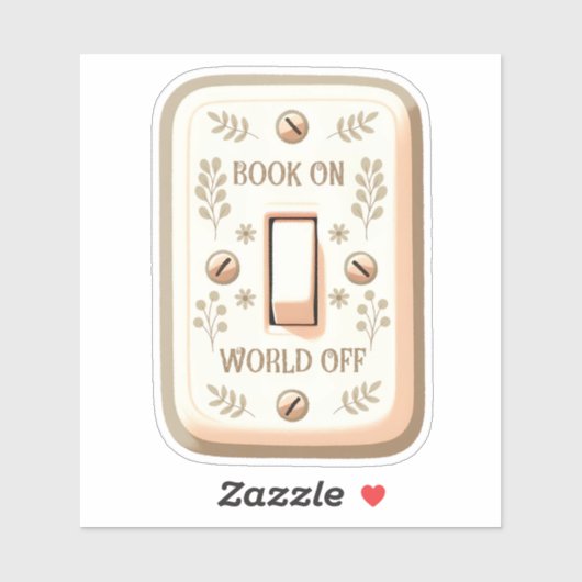 美的な本好きの世界読の本 シール (シート)