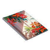 美的な緑，家の装飾アート，自然プリント, ノートブック (右側)