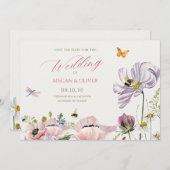 美的な花の咲く蜂 セーブザデート (正面/裏面)