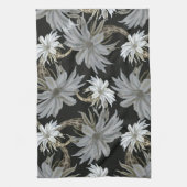 美的な花柄 キッチンタオル (縦)