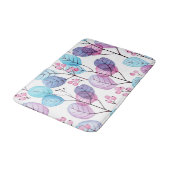 美的な花柄 バスマット (アングル)