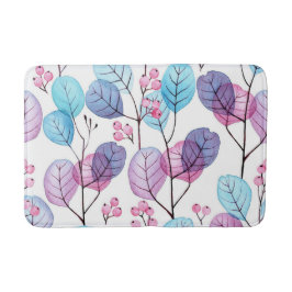 美的な花柄 バスマット