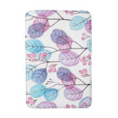 美的な花柄 バスマット (正面縦)