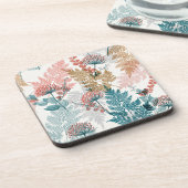 美的な花模様 コースター