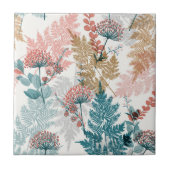 美的な花模様 タイル (正面)