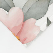 美的な花模様 フリースブランケット (角)