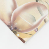 美的な花模様 フリースブランケット (角)