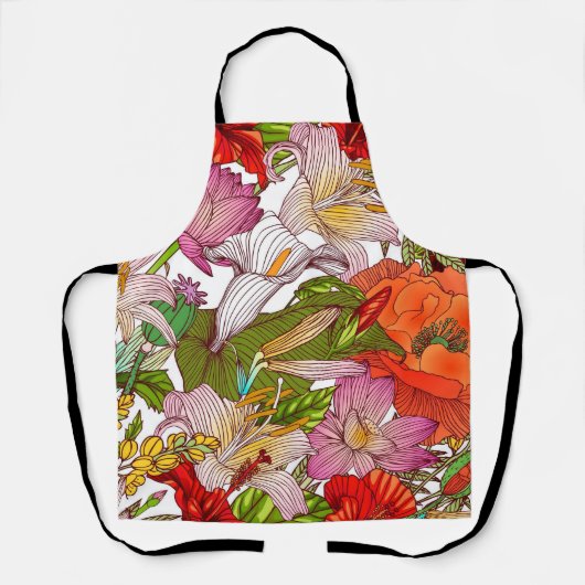 美的な花 エプロン (正面)