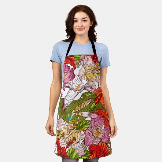 美的な花 エプロン