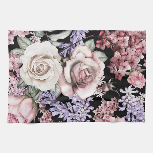 美的な花 キッチンタオル (横)