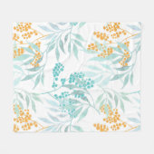 美的な花 フリースブランケット (正面(横))