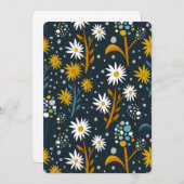 美的な花 招待状 (正面/裏面)