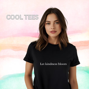 美的な衣装引用文レットやさしさ開花 Tシャツ