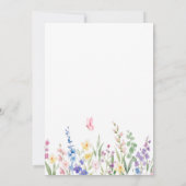 美的な野生の花 招待状 (裏面)