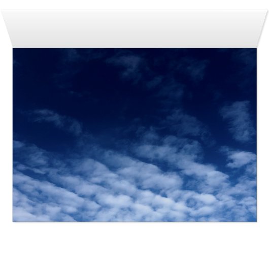 美的な雲カード (内部横(下))