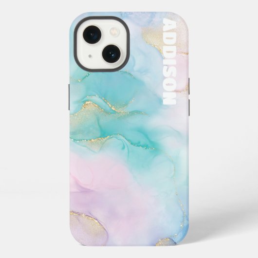 美的な電話ケース、大理石 iPhoneケース (裏面)