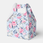 美的に汚れたシックなピンクのバラのシームレスなパターン フェイバーボックス (裏面サイド)