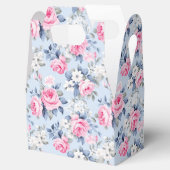 美的に汚れたシックなピンクのバラのシームレスなパターン フェイバーボックス (オープン)