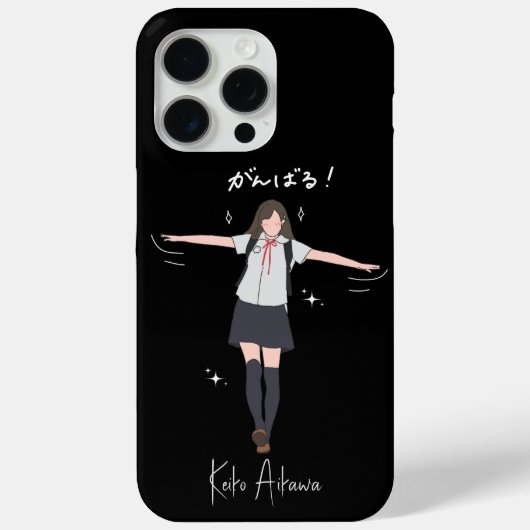 美的アニメ制服女の子カスタマイズ可能 Case-Mate iPhoneケース (裏面)