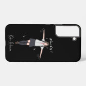 美的アニメ制服女の子カスタマイズ可能 SAMSUNG GALAXYケース (裏面横)