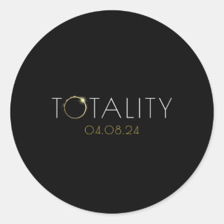 美的アメリカ太陽の皆既月食 ラウンドシール