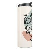 美的イラスト、ガールズコーヒー タンブラー (回転左)