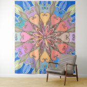 美的ウォールアートアートアートアートワークカラフルパステルマンダラ タペストリー (インサイチュ)