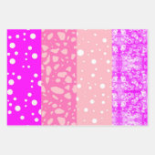 美的エレガントフローラピンクギフト ラッピングペーパーシート (正面3)